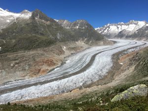Aussicht auf den grössten Gletscher der Alpen